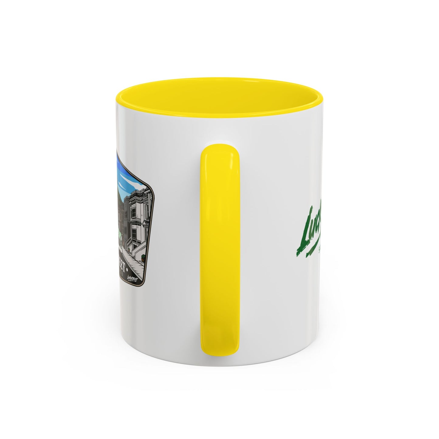 Coffee Mug - Luckystreet Logo and Custom Badge Design - 11oz or 15oz