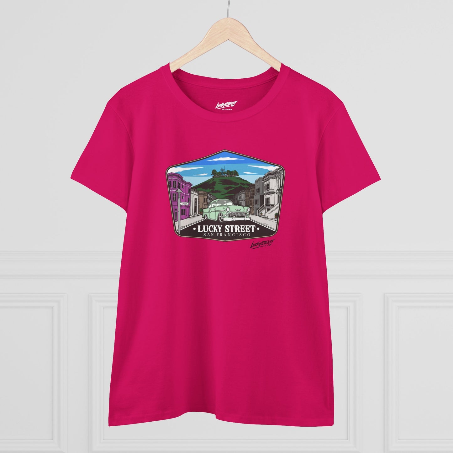 Lucky Street San Francisco Women's Midweight Cotton Tee