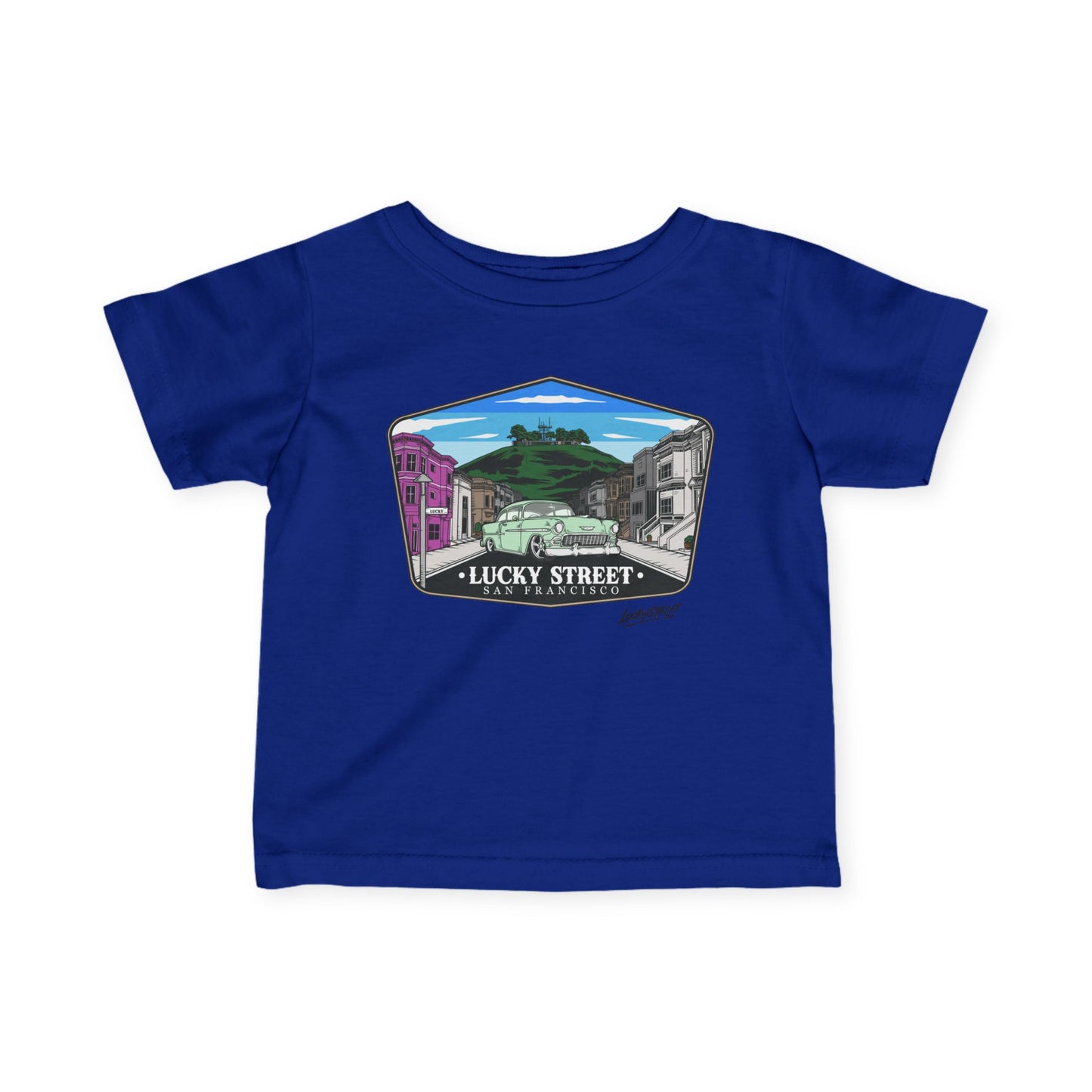Infant Tee - Lucky Street Custom Badge Design T-Shirt