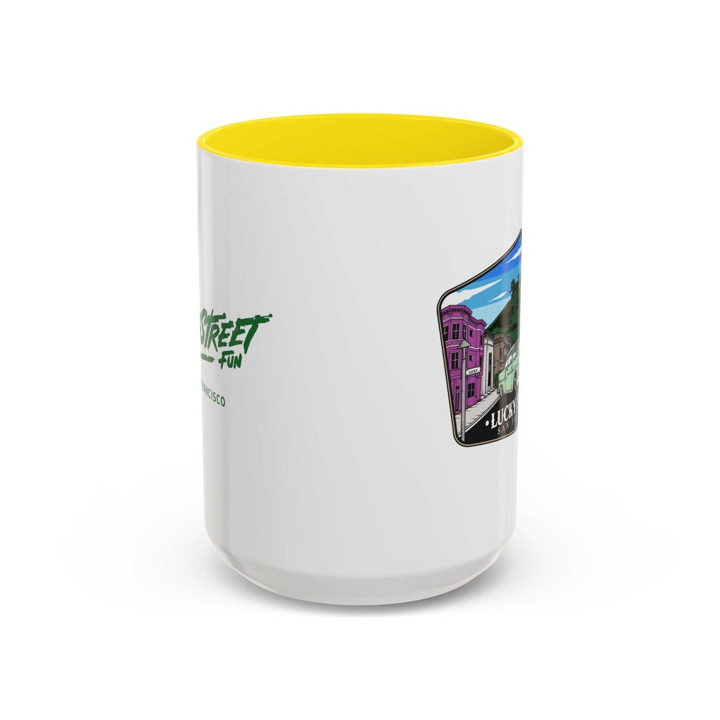 Coffee Mug - Luckystreet Logo and Custom Badge Design - 11oz or 15oz