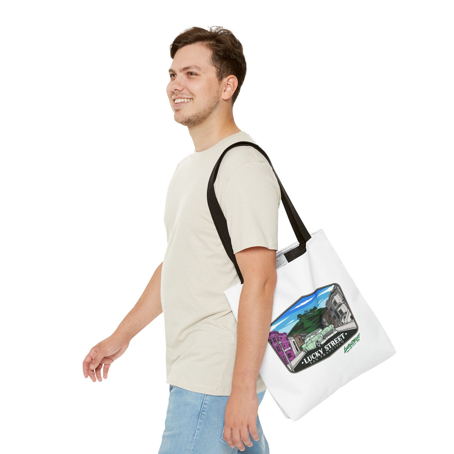 Lucky Street San Francisco Tote Bag