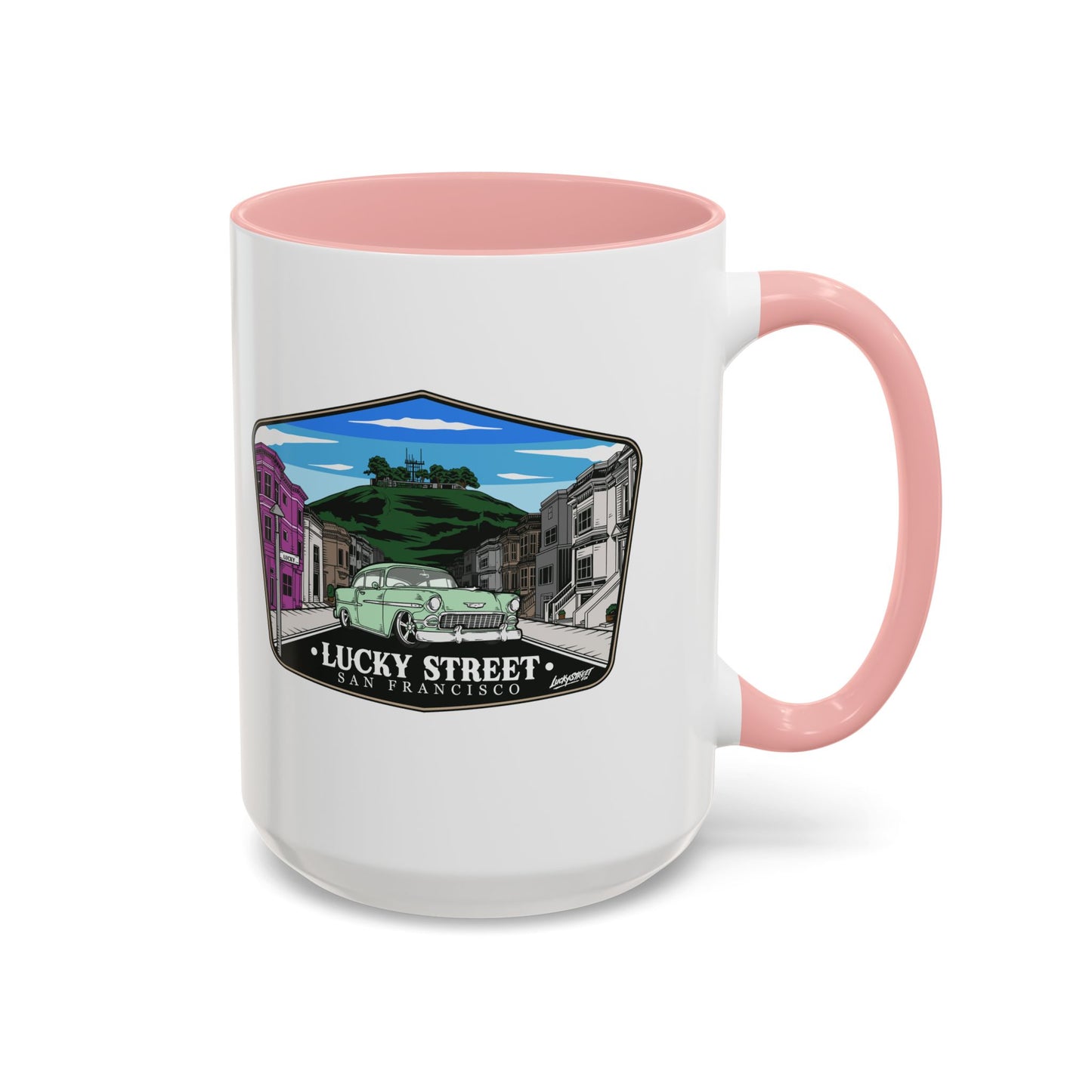 Coffee Mug - Luckystreet Logo and Custom Badge Design - 11oz or 15oz