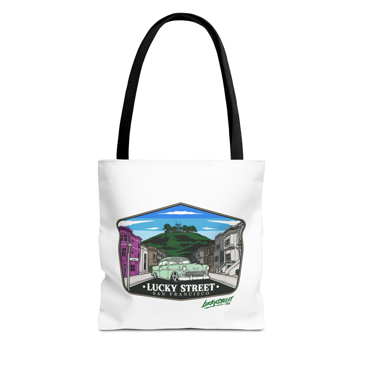 Lucky Street San Francisco Tote Bag