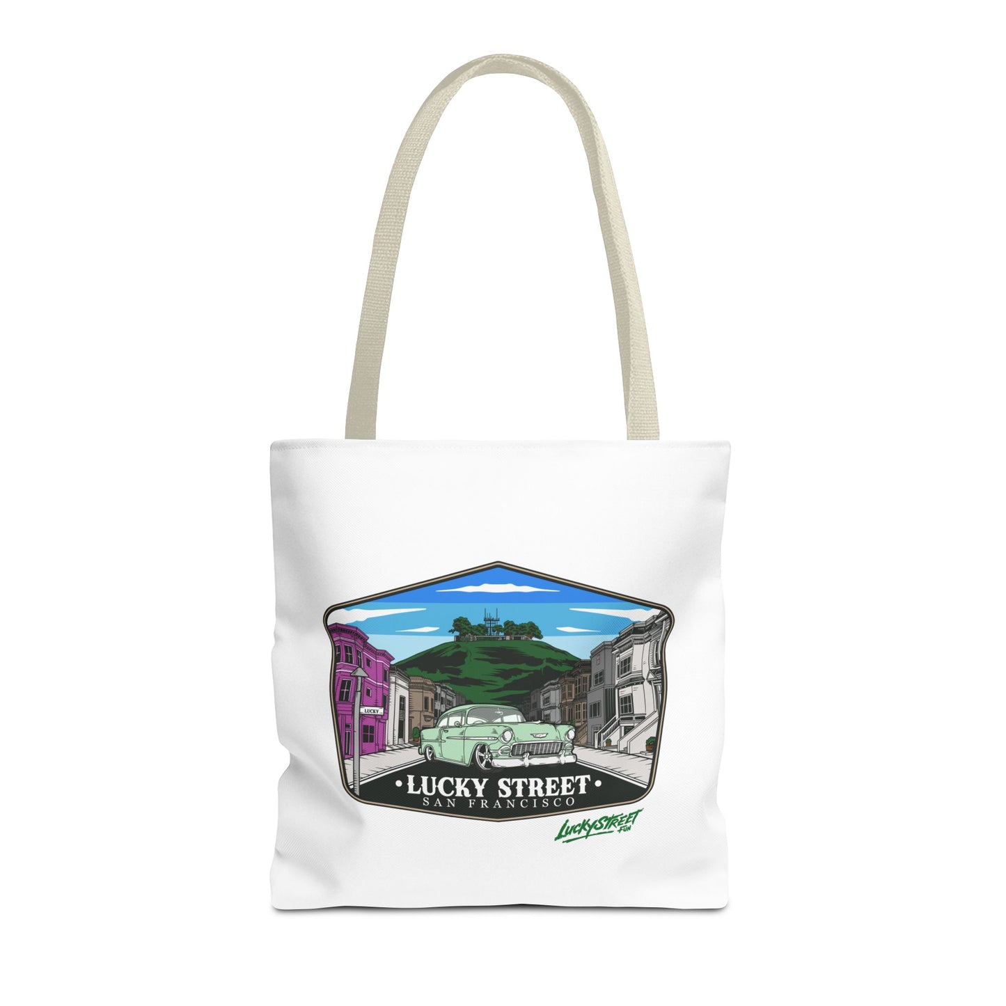 Lucky Street San Francisco Tote Bag