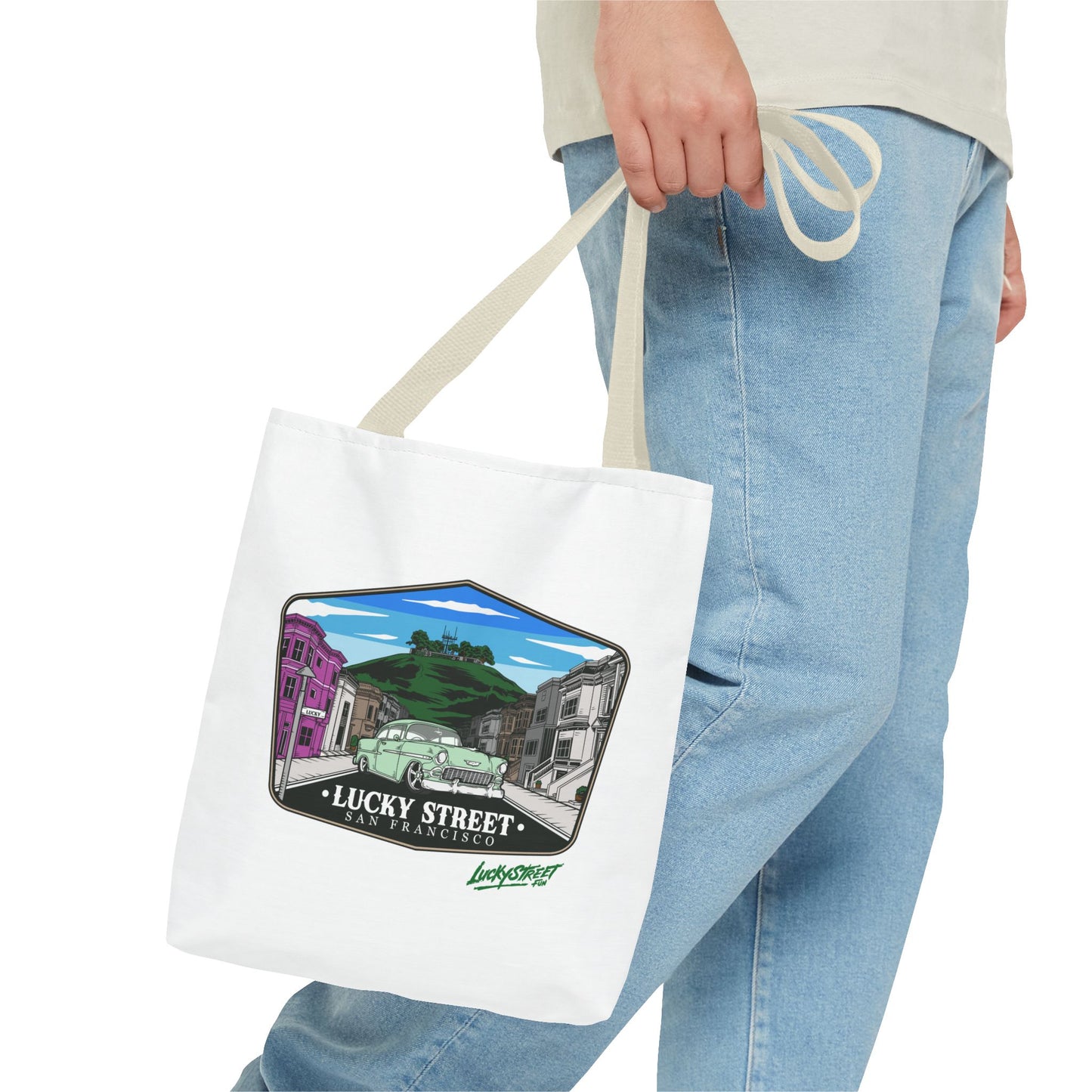 Lucky Street San Francisco Tote Bag