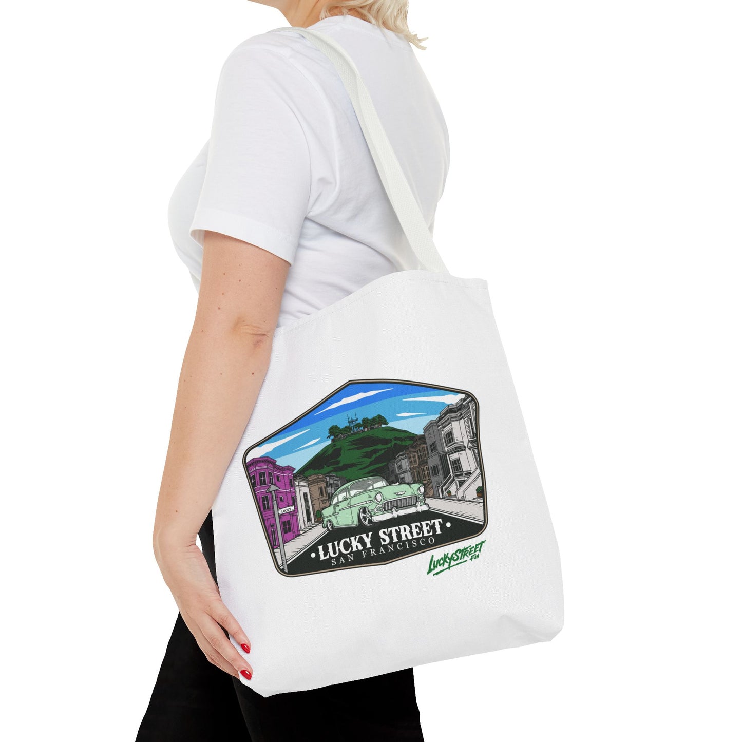 Lucky Street San Francisco Tote Bag