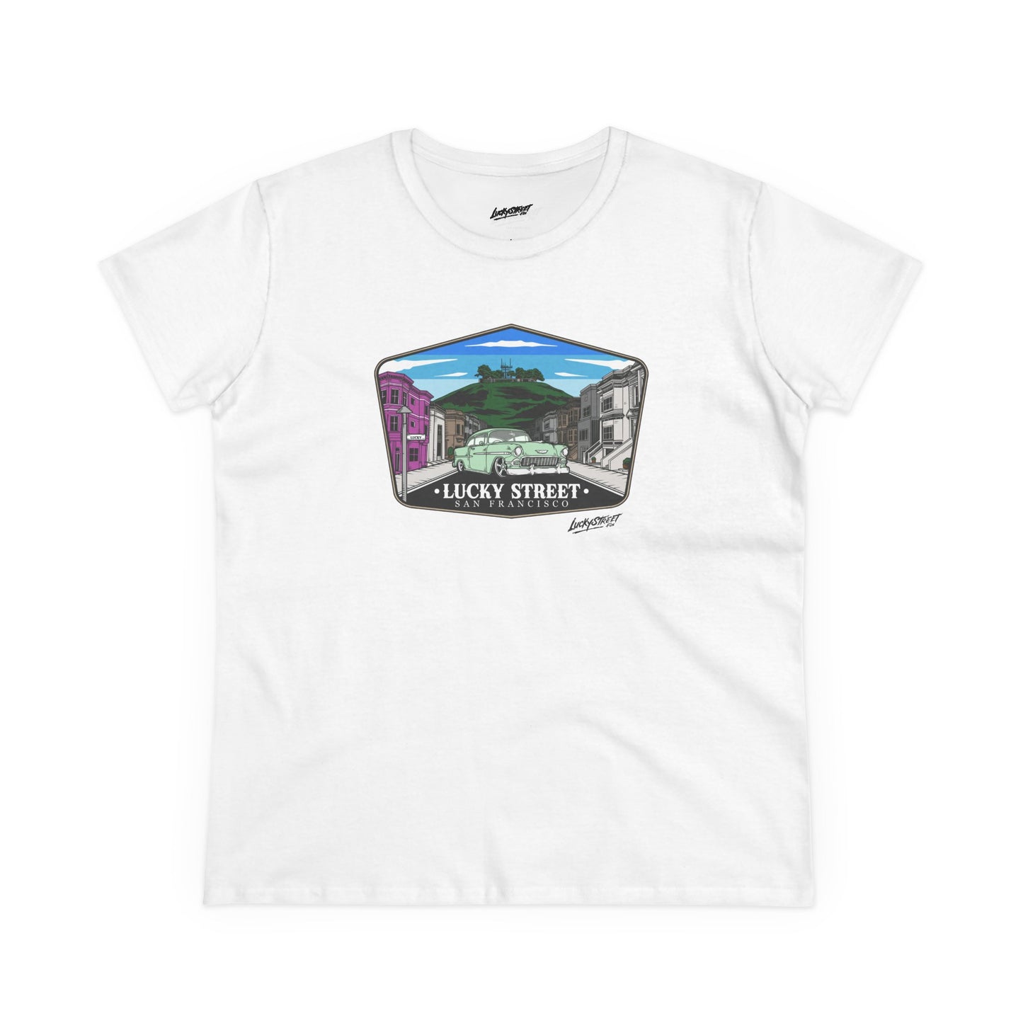 Lucky Street San Francisco Women's Midweight Cotton Tee