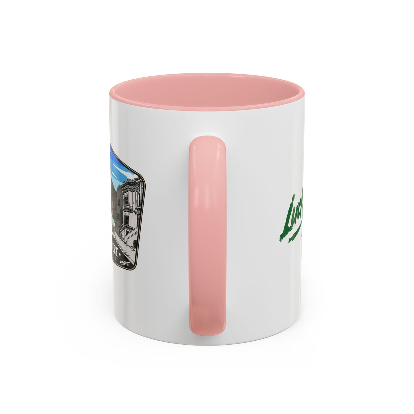 Coffee Mug - Luckystreet Logo and Custom Badge Design - 11oz or 15oz