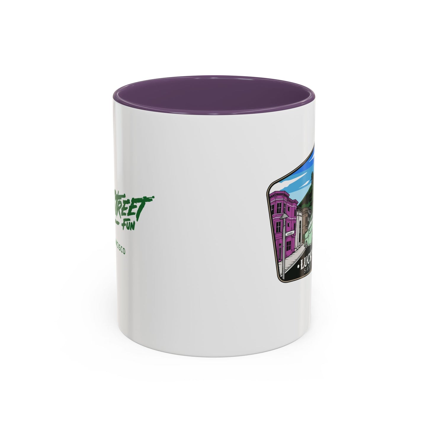 Coffee Mug - Luckystreet Logo and Custom Badge Design - 11oz or 15oz