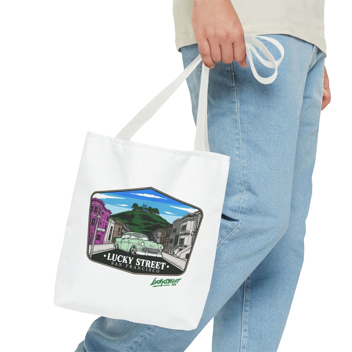 Lucky Street San Francisco Tote Bag