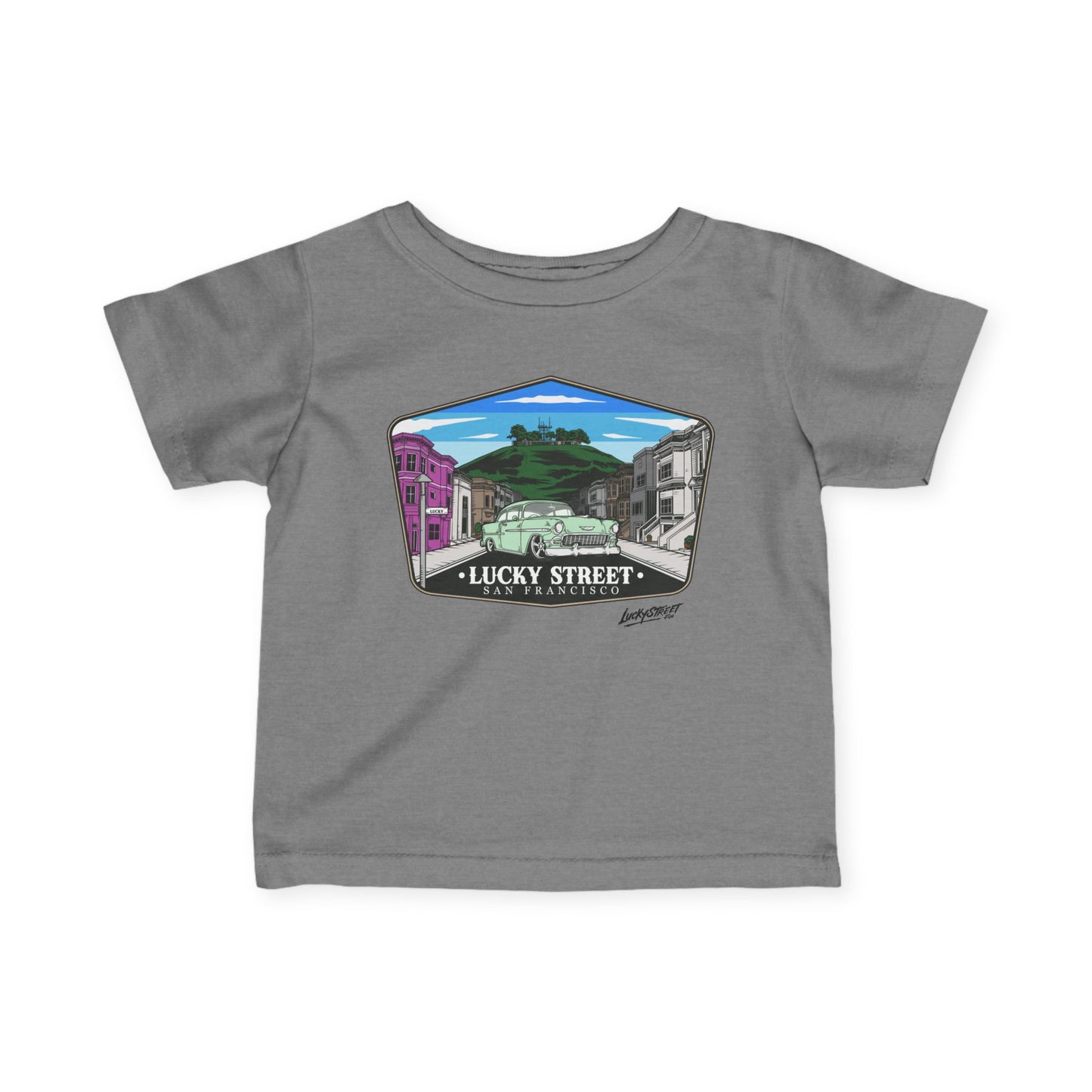 Infant Tee - Lucky Street Custom Badge Design T-Shirt