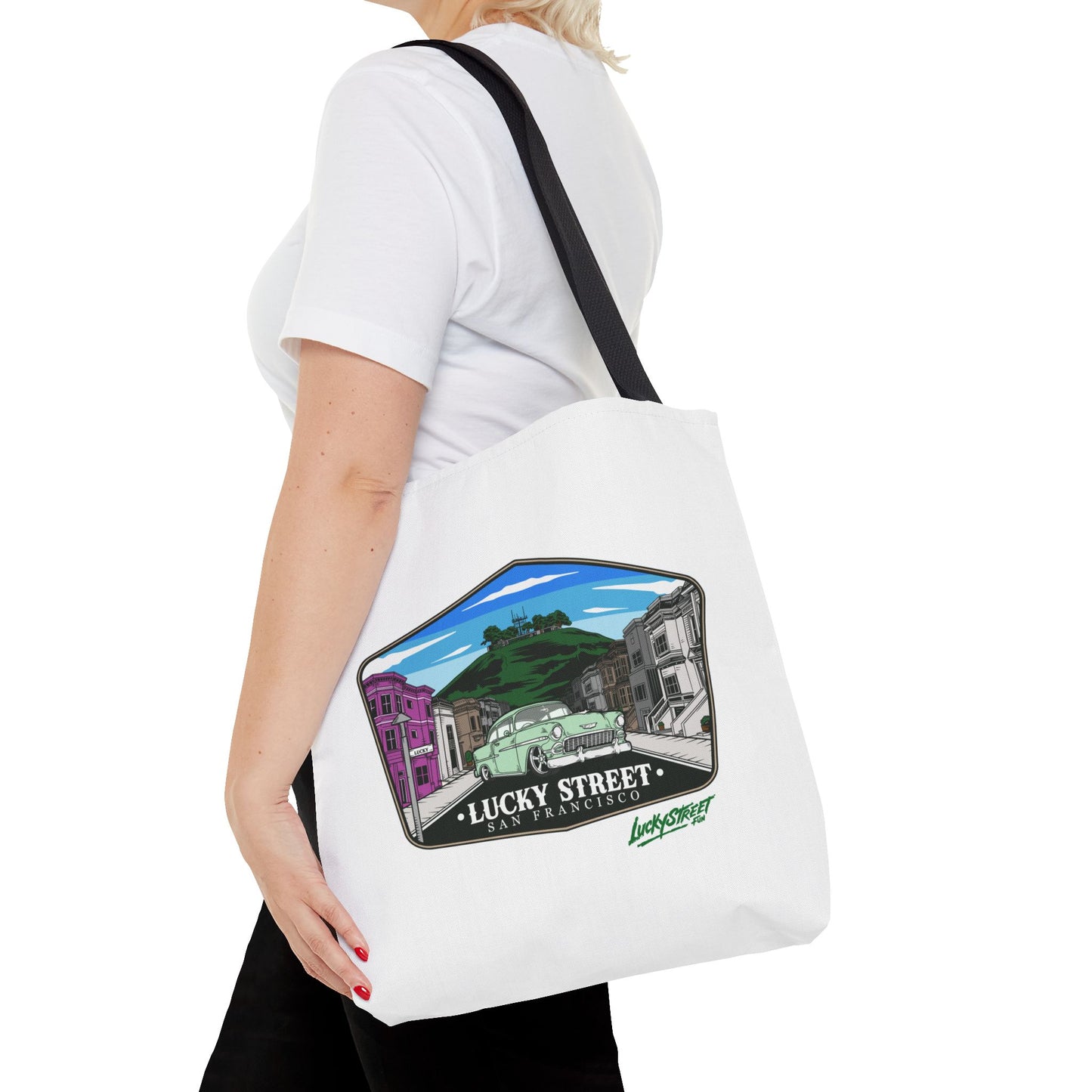 Lucky Street San Francisco Tote Bag