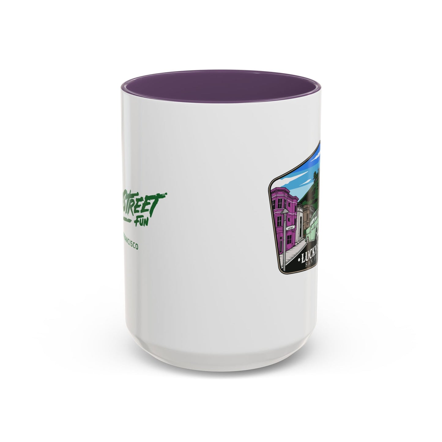 Coffee Mug - Luckystreet Logo and Custom Badge Design - 11oz or 15oz