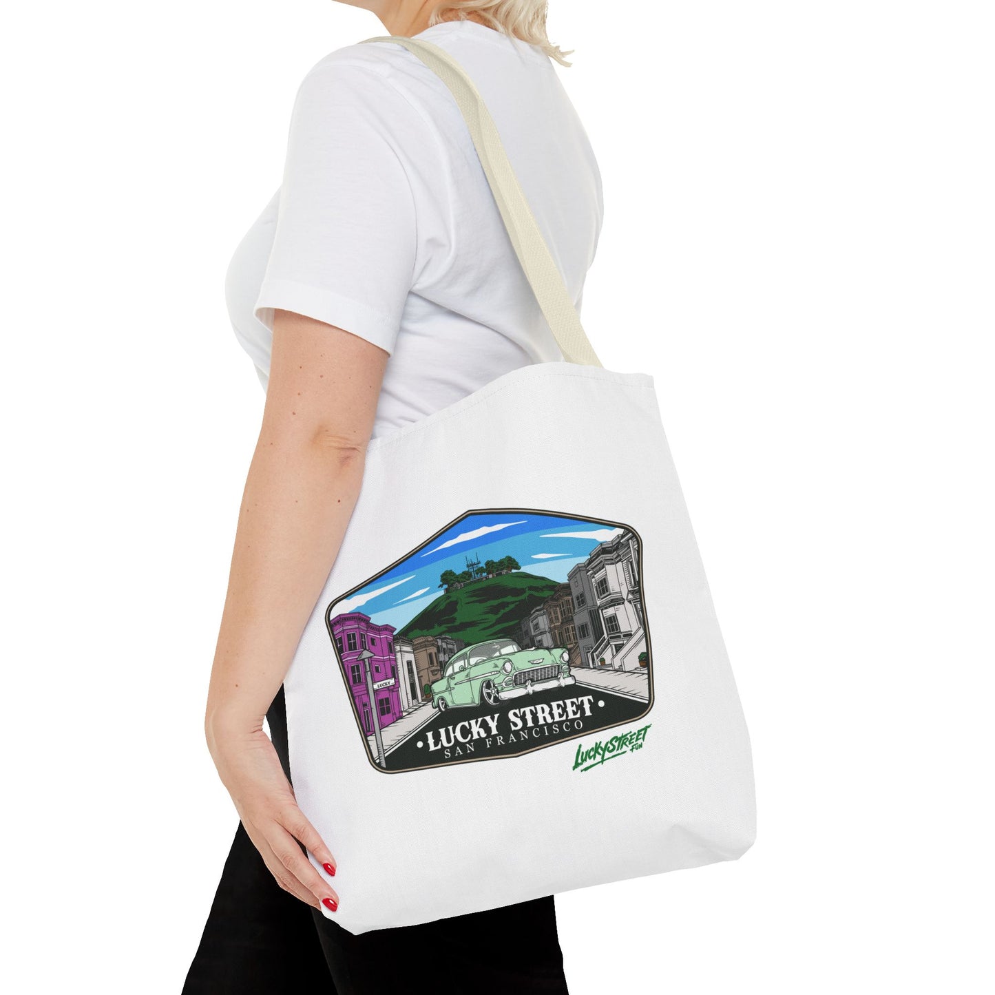 Lucky Street San Francisco Tote Bag