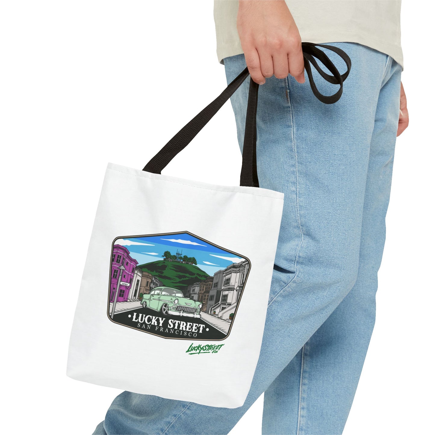 Lucky Street San Francisco Tote Bag