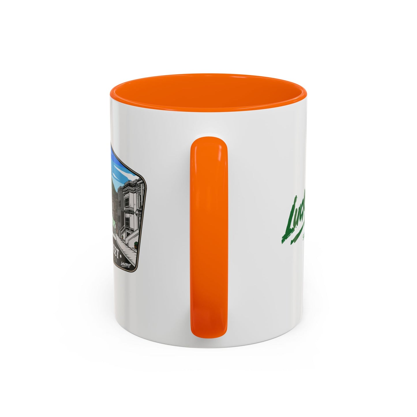 Coffee Mug - Luckystreet Logo and Custom Badge Design - 11oz or 15oz