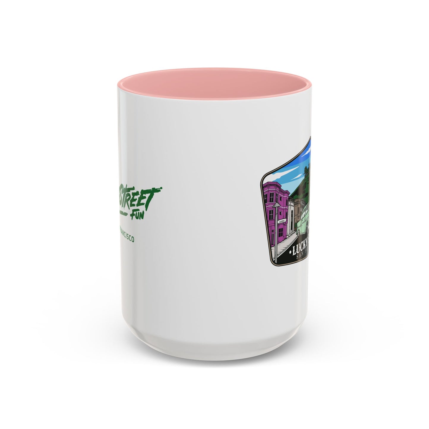 Coffee Mug - Luckystreet Logo and Custom Badge Design - 11oz or 15oz