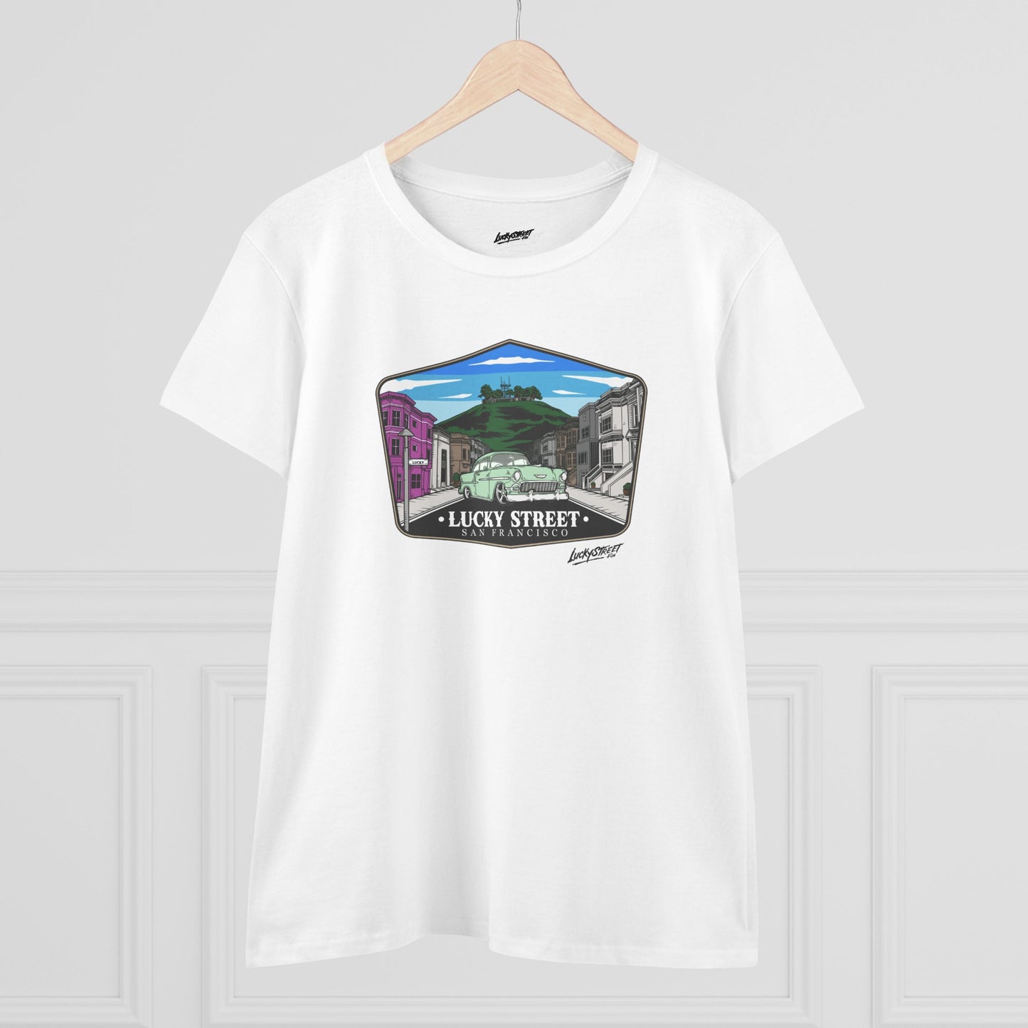 Lucky Street San Francisco Women's Midweight Cotton Tee