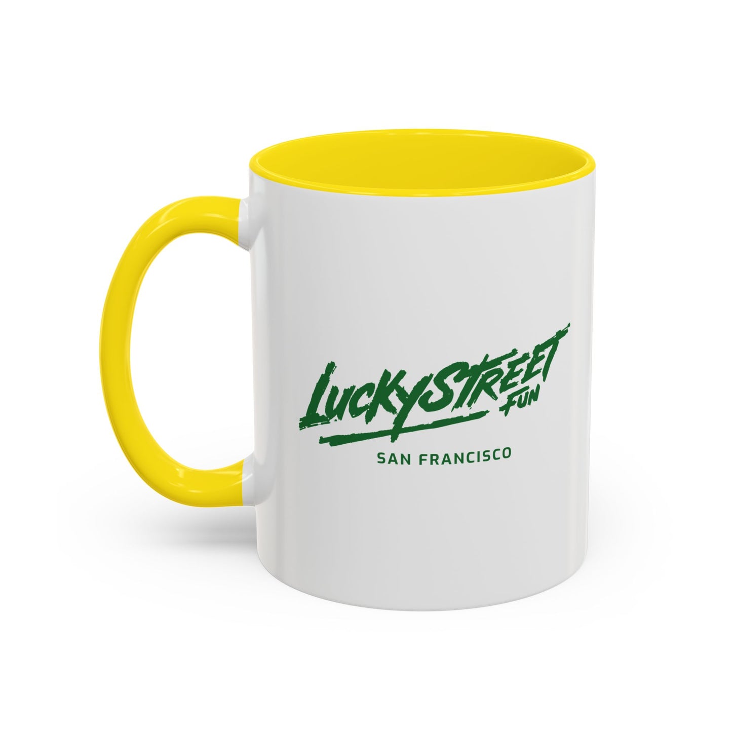Coffee Mug - Luckystreet Logo and Custom Badge Design - 11oz or 15oz