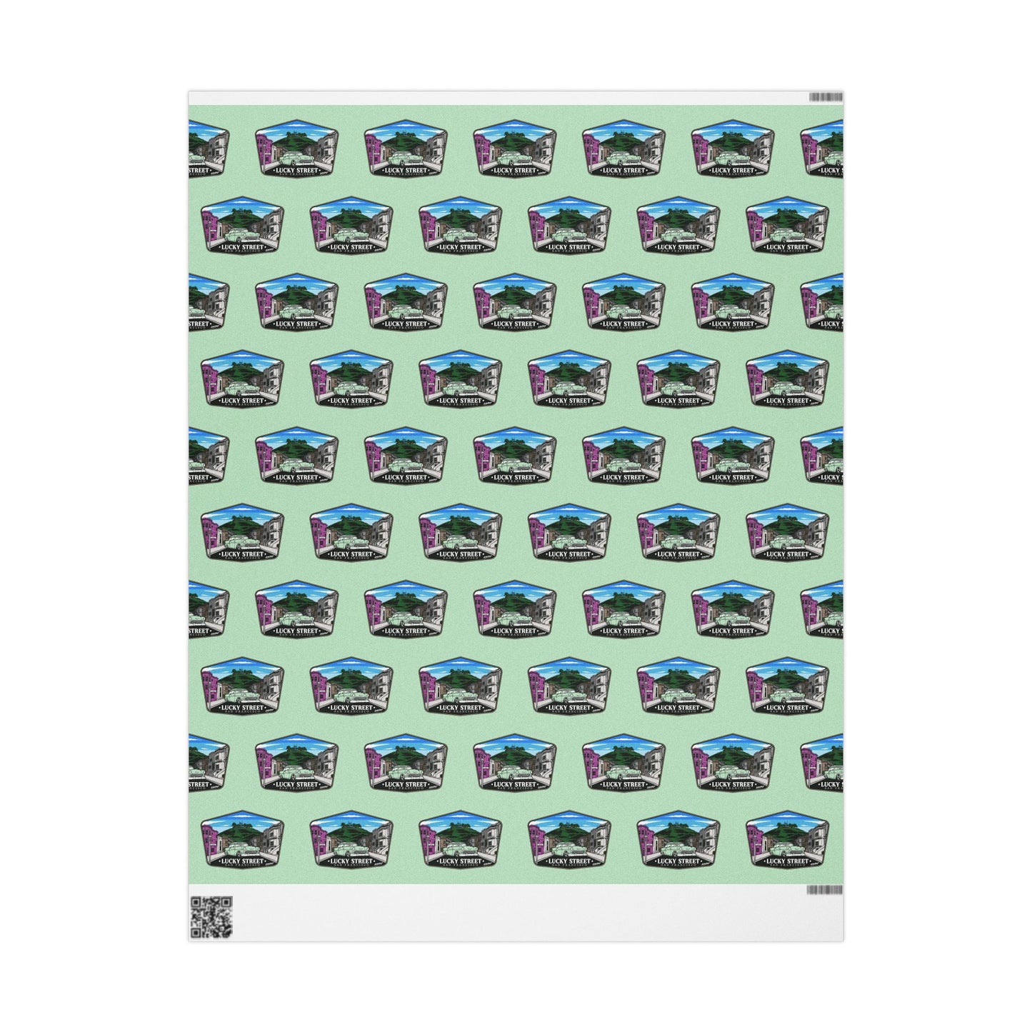 Wrapping Paper - Lucky Street Custom Badge Design
