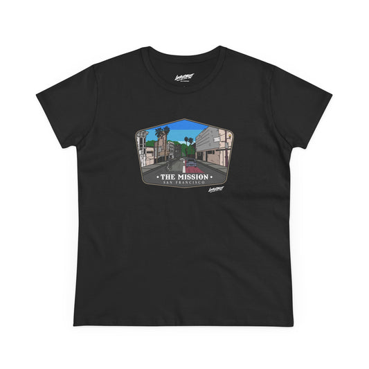 The Mission San Francisco Women's Midweight Cotton Tee