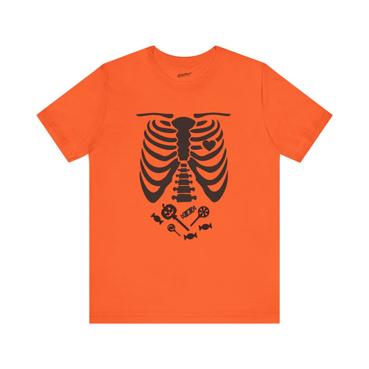 Funny Skeleton Candy T-Shirt - use for a costume [unisex]