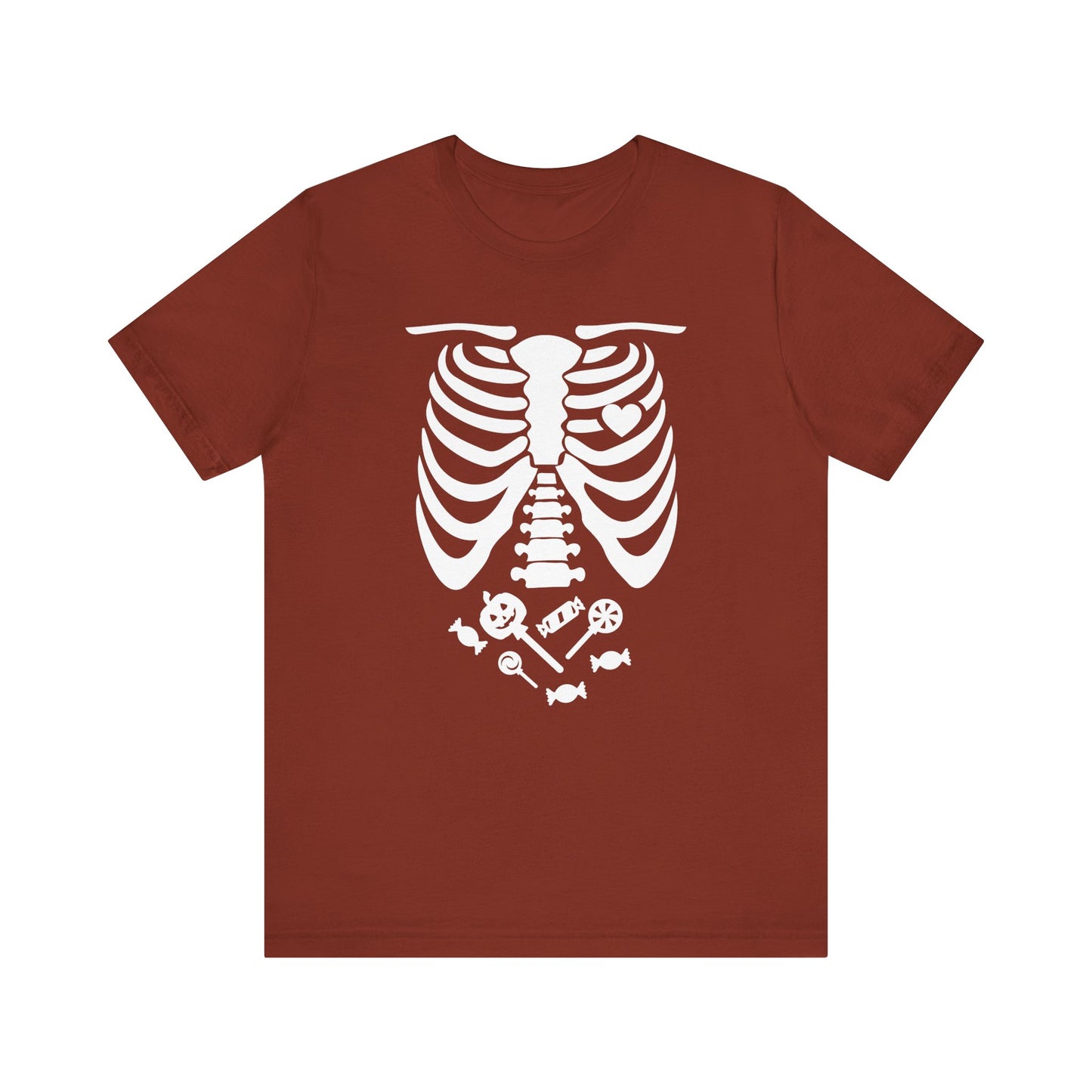 Funny Skeleton Candy T-Shirt - use as a costume (dark colors) [unisex]