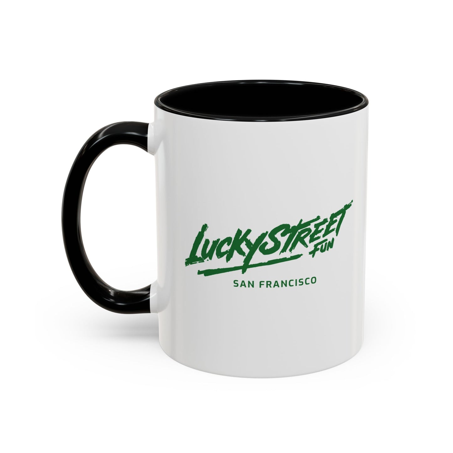 Coffee Mug - Luckystreet Logo and Custom Badge Design - 11oz or 15oz