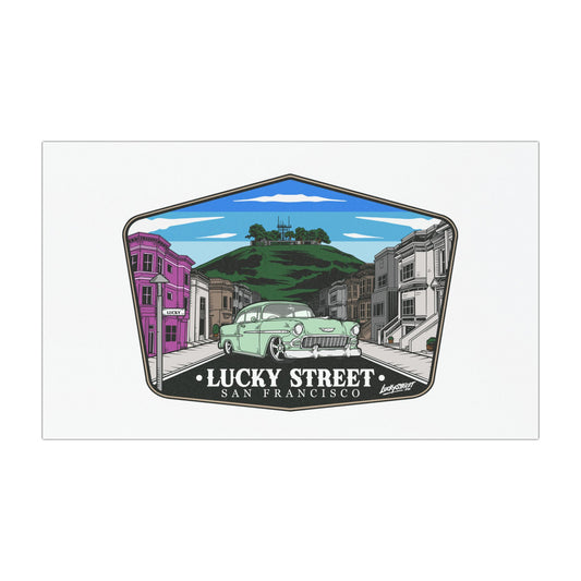 Lucky Street San Francisco Car Magnet