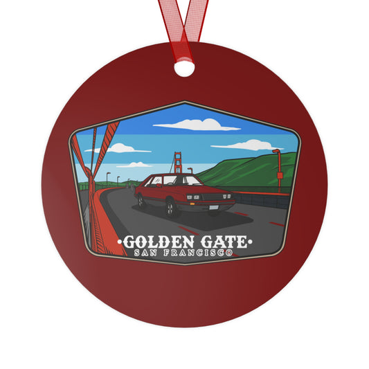 San Francisco Metal Ornaments - Vintage Golden Gate & Lucky Street Designs