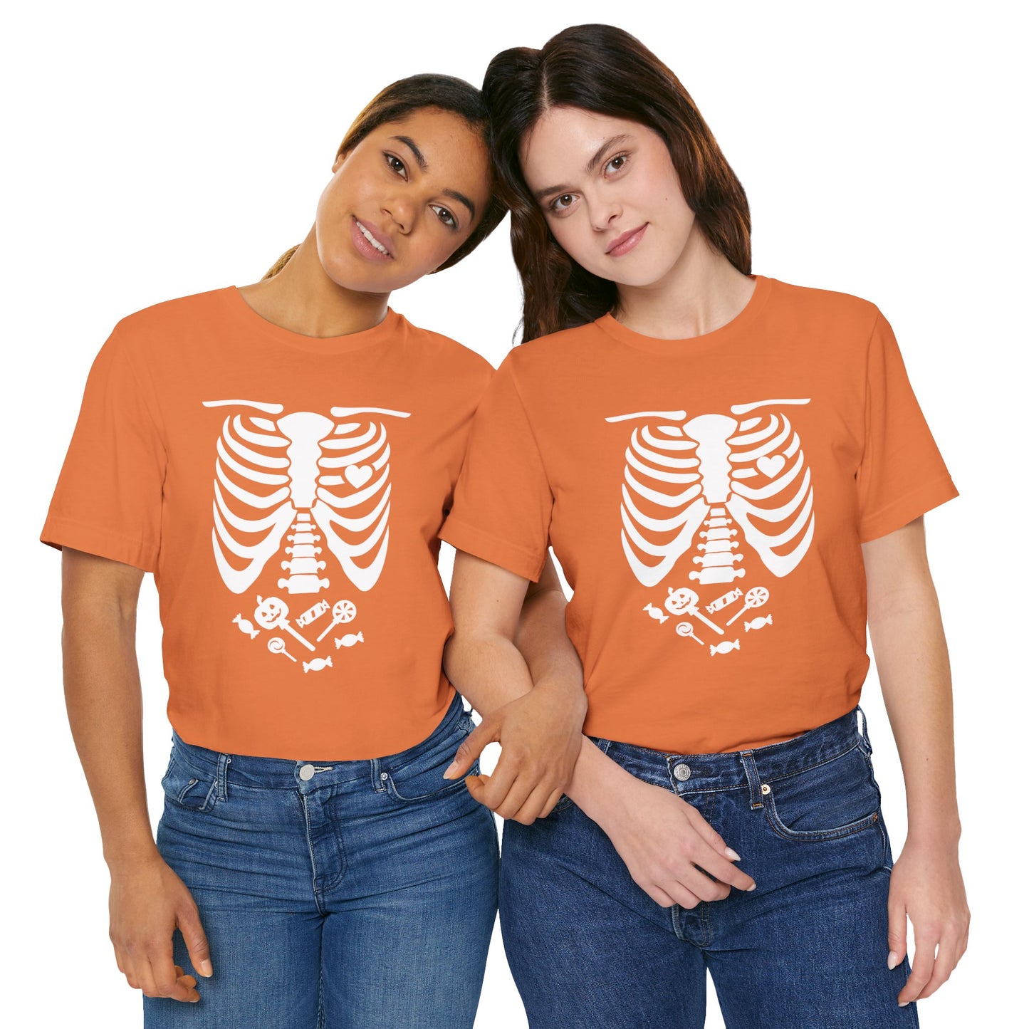 Funny Skeleton Candy T-Shirt - use as a costume (dark colors) [unisex]