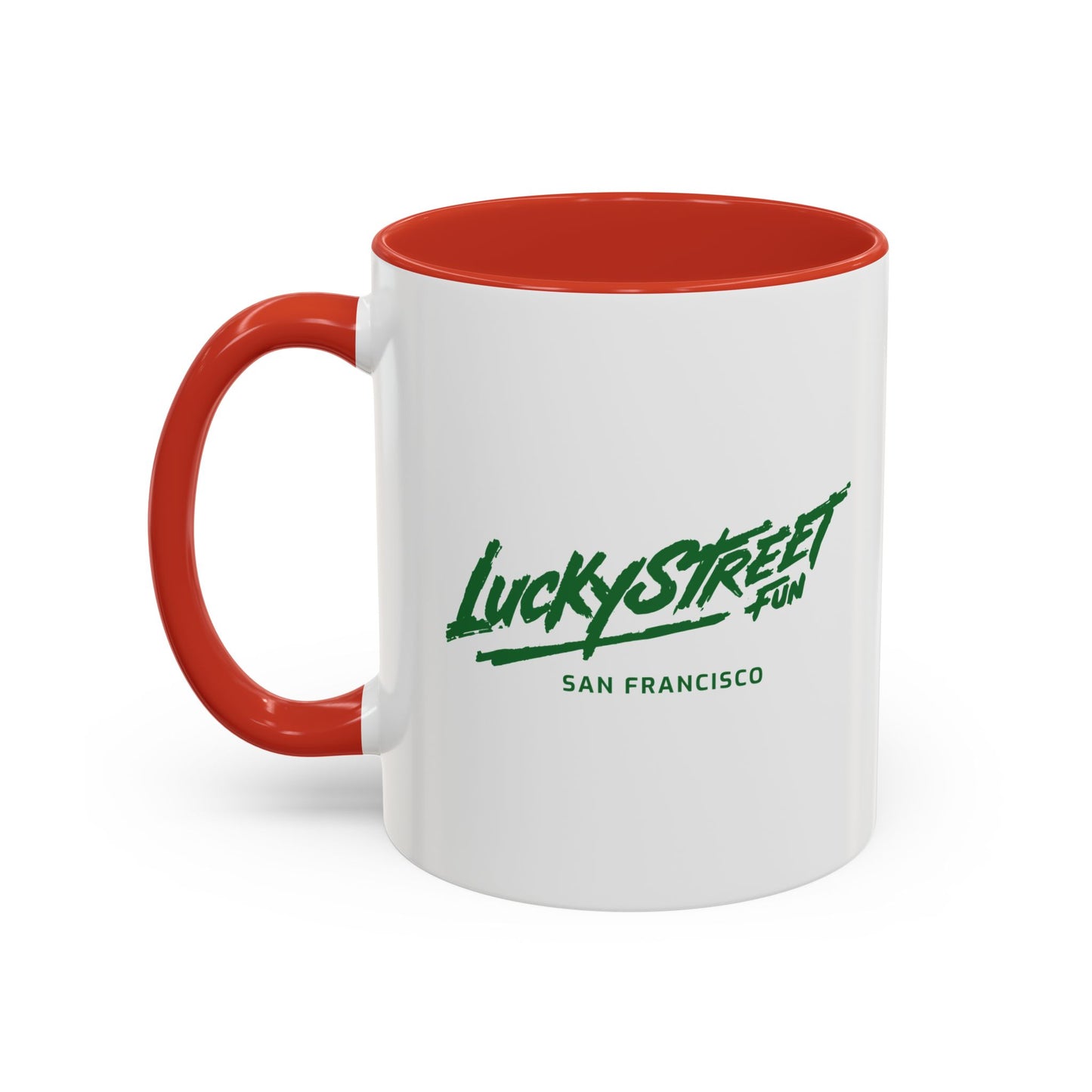 Coffee Mug - Luckystreet Logo and Custom Badge Design - 11oz or 15oz