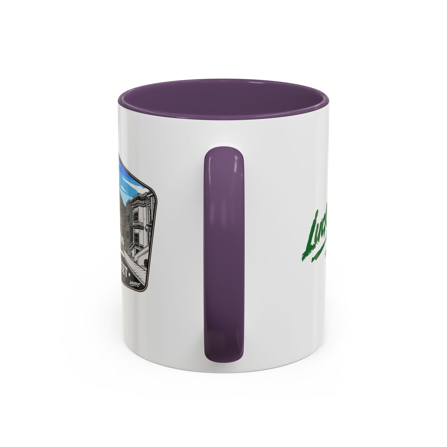 Coffee Mug - Luckystreet Logo and Custom Badge Design - 11oz or 15oz