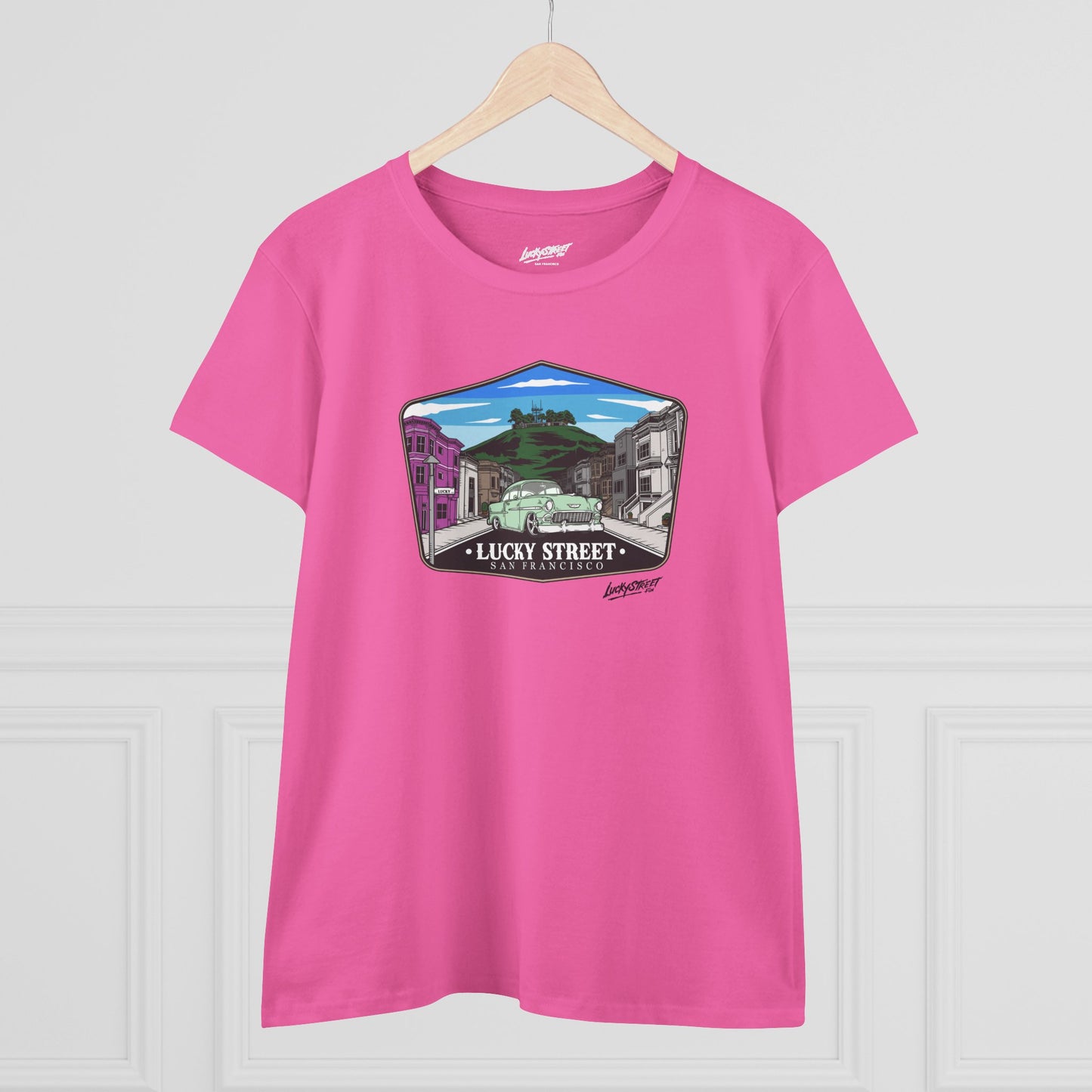 Lucky Street San Francisco Women's Midweight Cotton Tee