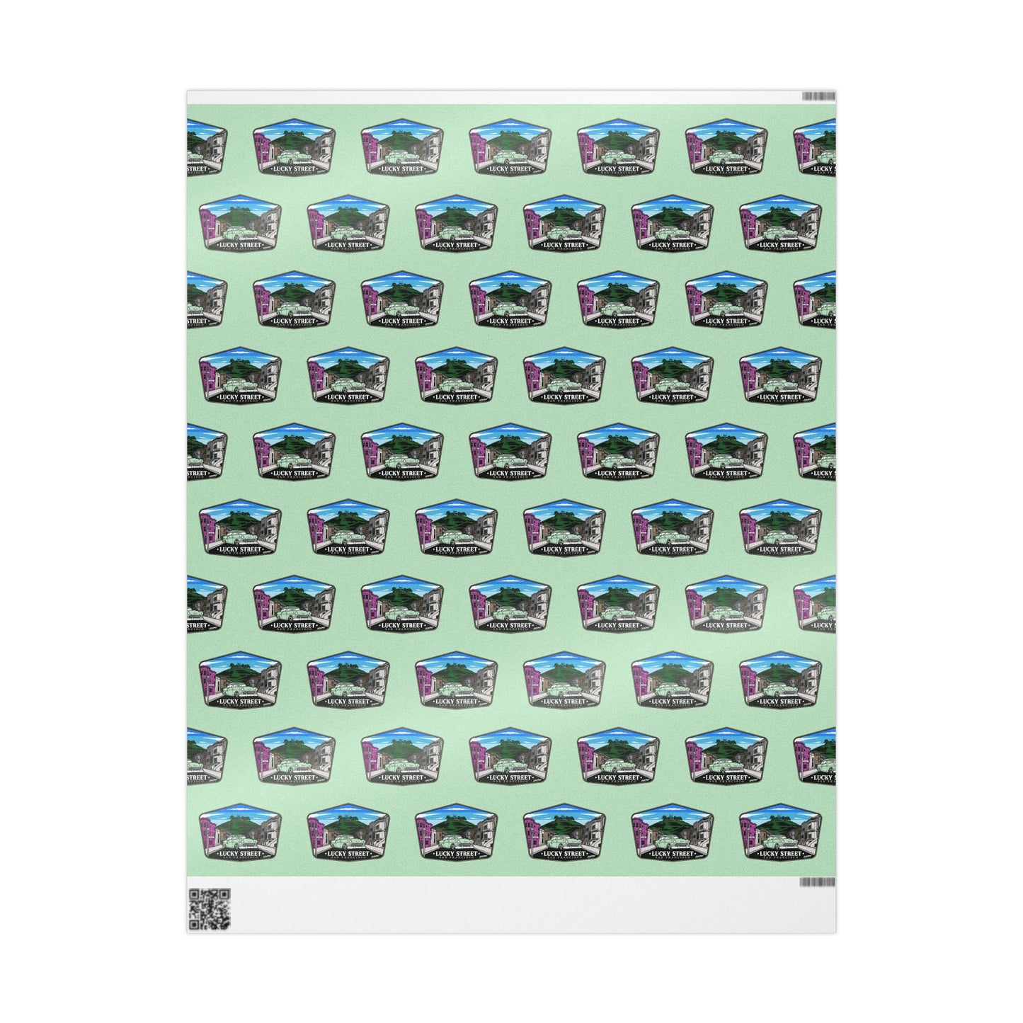 Wrapping Paper - Lucky Street Custom Badge Design