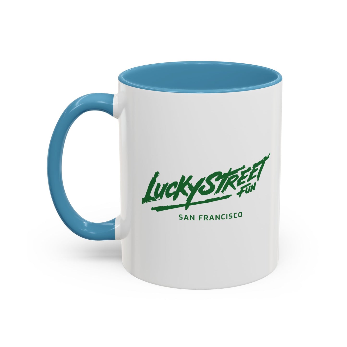 Coffee Mug - Luckystreet Logo and Custom Badge Design - 11oz or 15oz