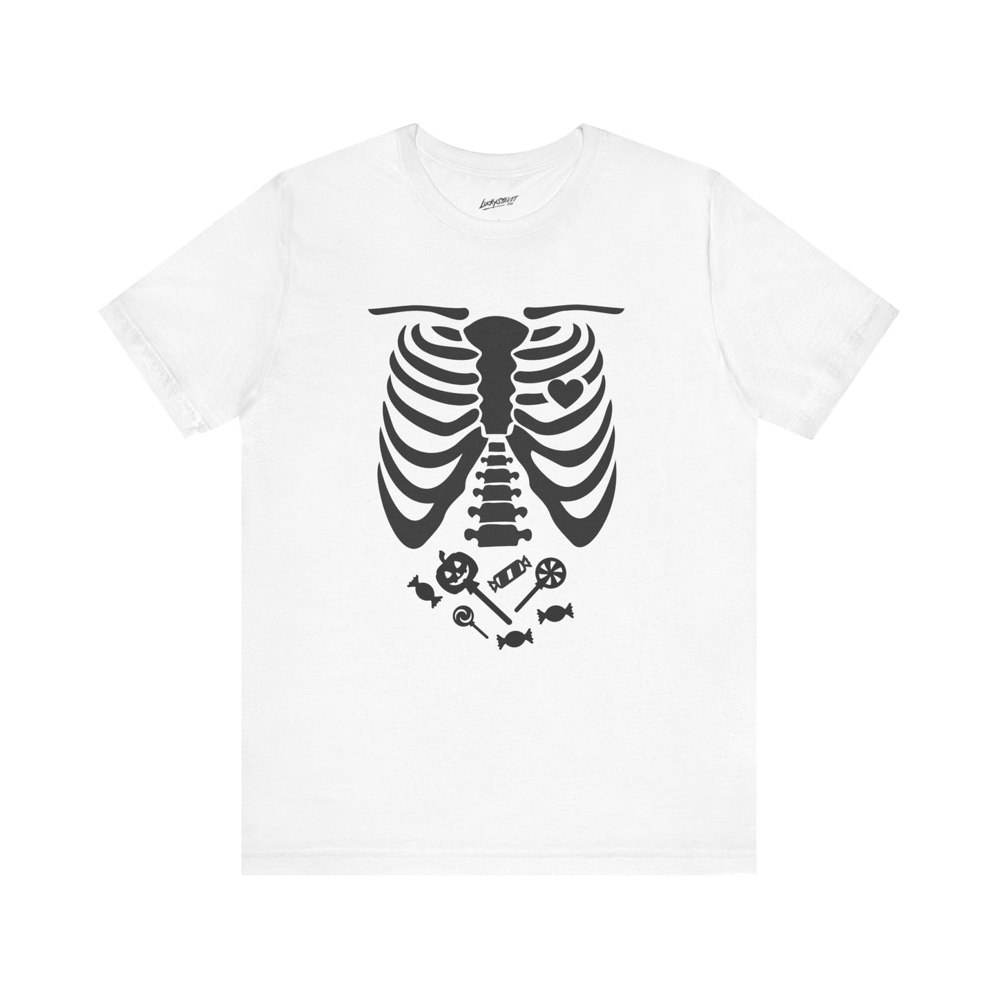 Funny Skeleton Candy T-Shirt - use for a costume [unisex]