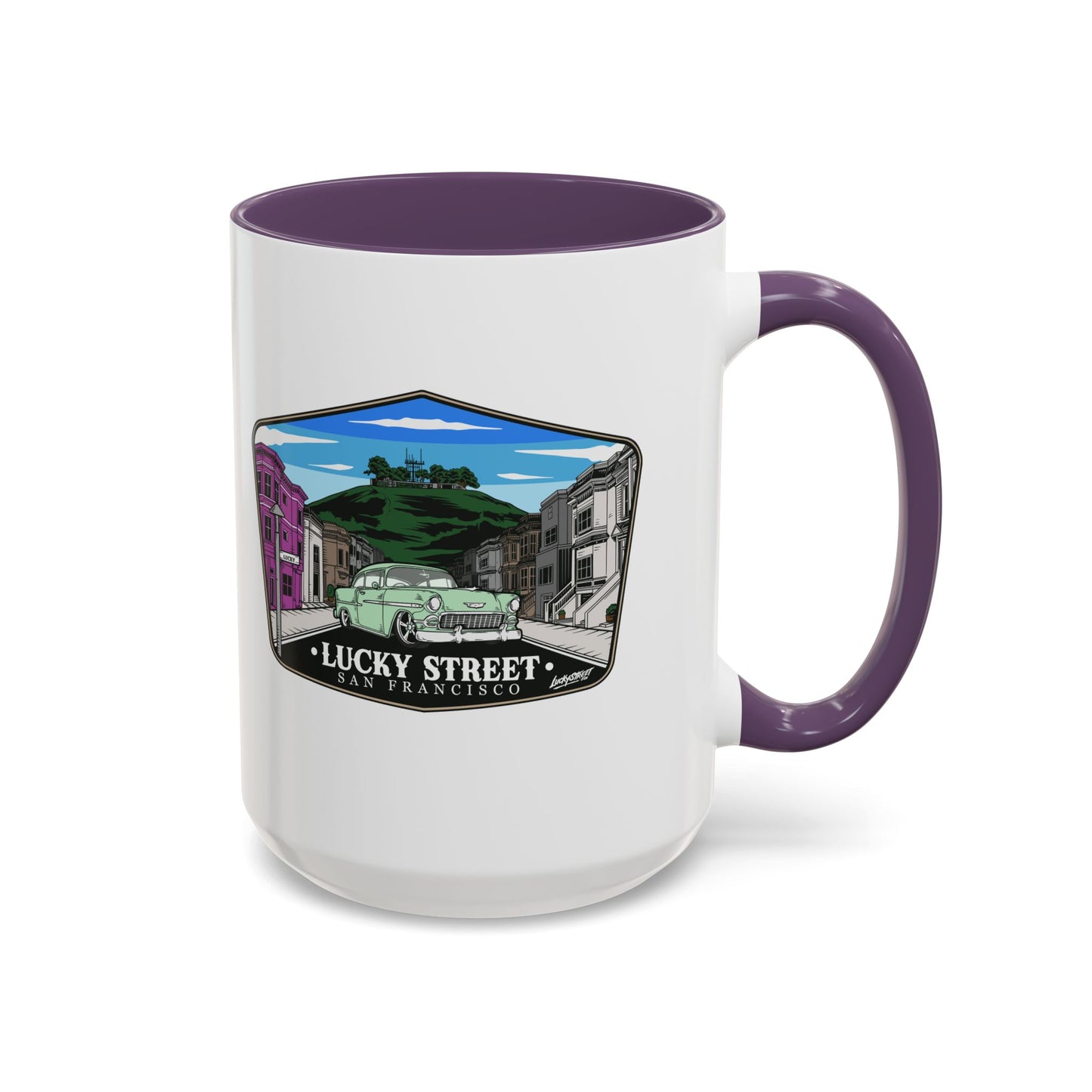 Coffee Mug - Luckystreet Logo and Custom Badge Design - 11oz or 15oz