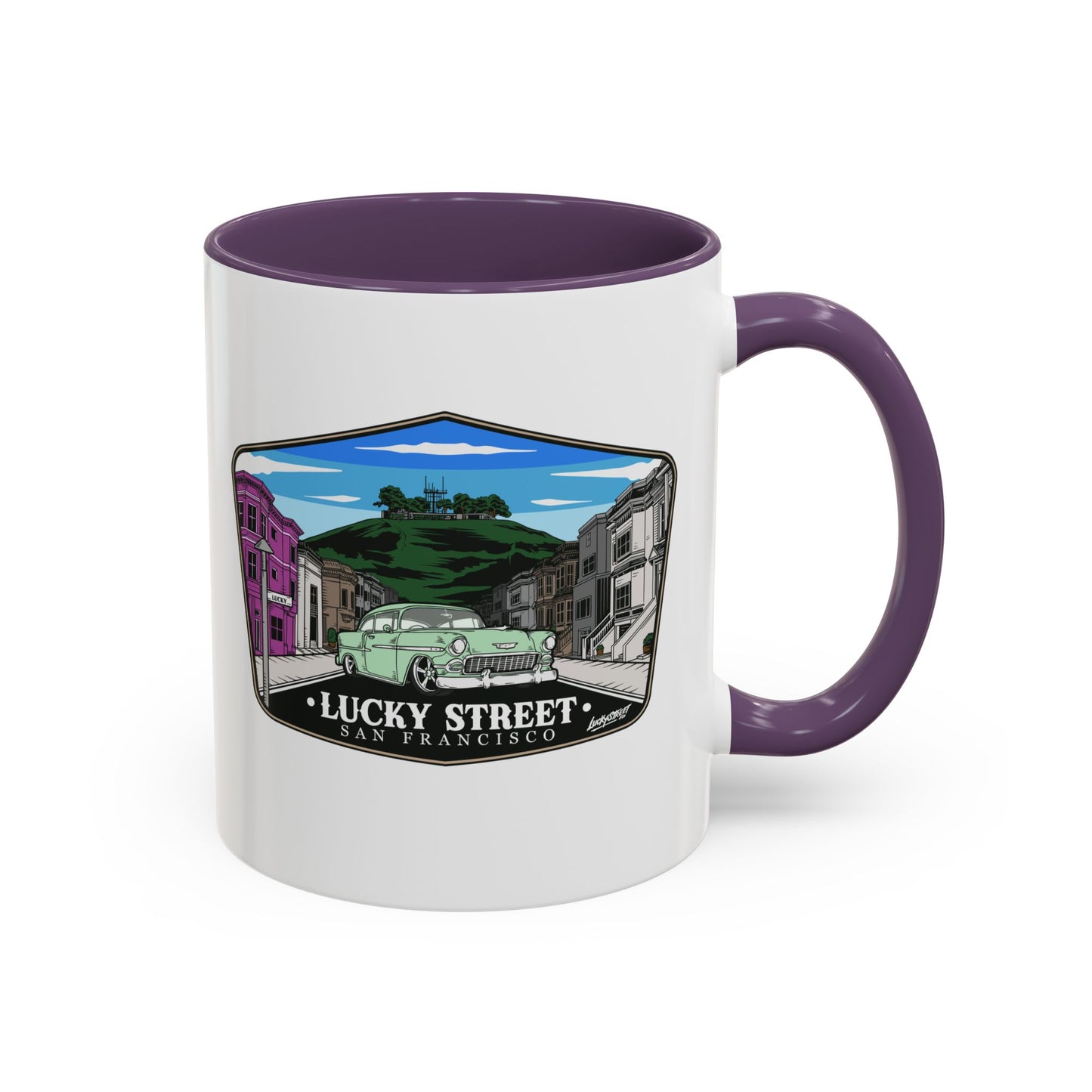 Coffee Mug - Luckystreet Logo and Custom Badge Design - 11oz or 15oz
