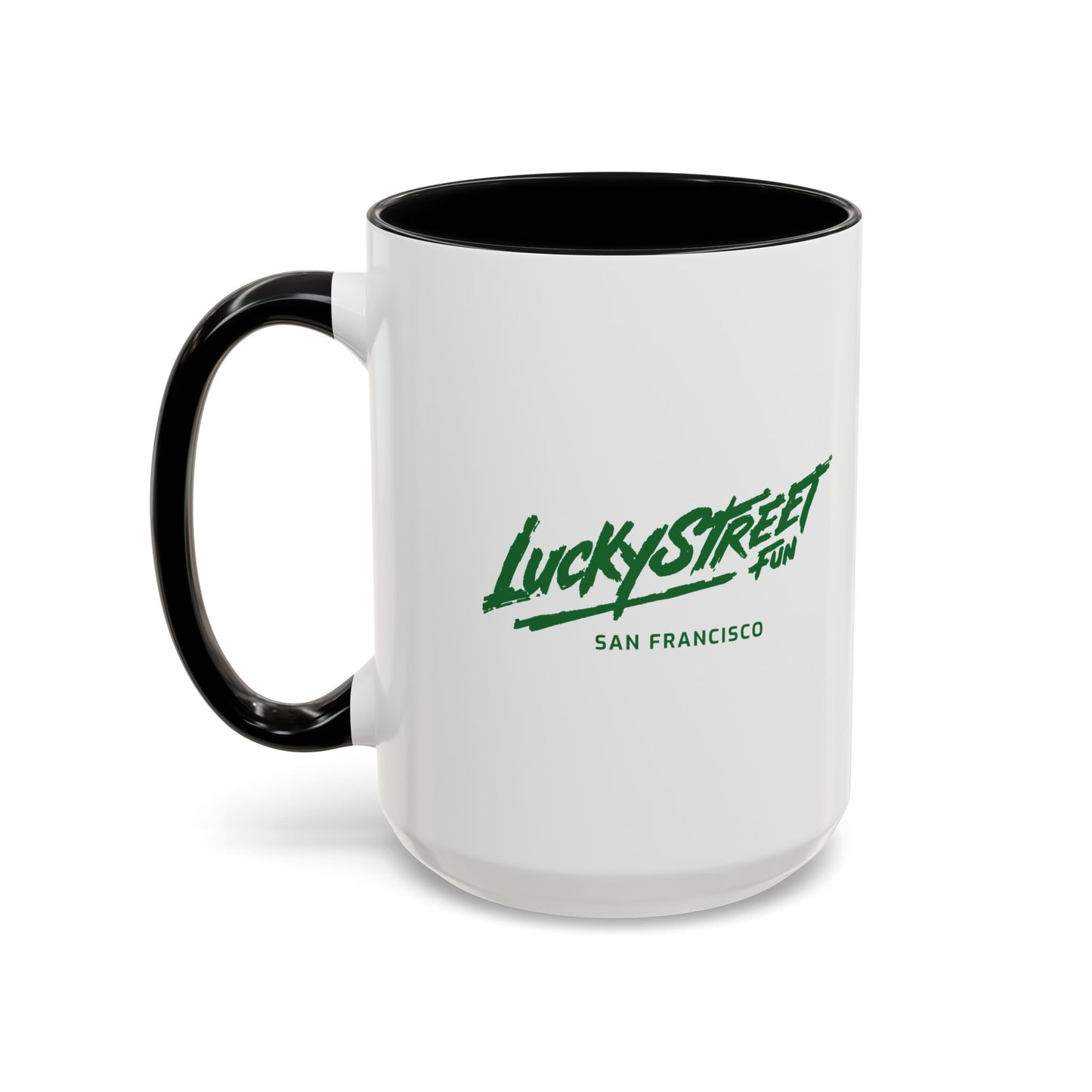 Coffee Mug - Luckystreet Logo and Custom Badge Design - 11oz or 15oz