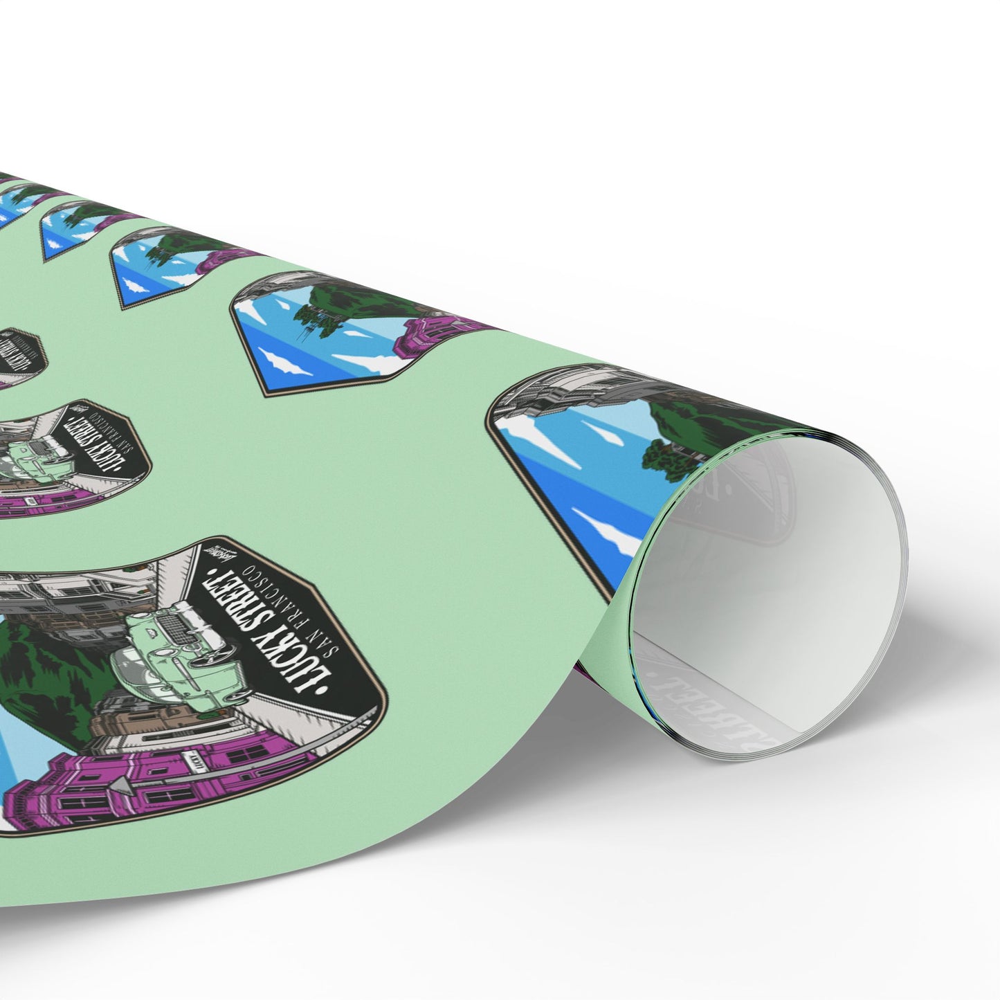 Wrapping Paper - Lucky Street Custom Badge Design